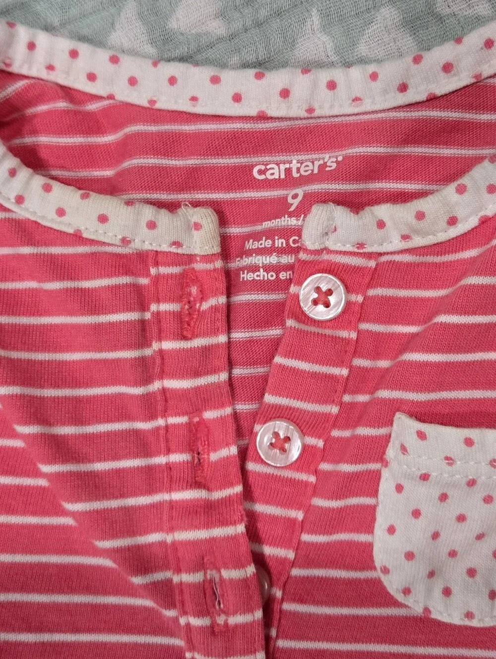 Carter's Bodysuit & Fleece Jacket Bundle - 6-9M